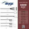 Akyga Basic AK-B1-550 ATX napájací zdroj 550 W, 120 mm ventilátor, pasívne PFC, sivý