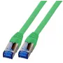EFB-Elektronik RJ45 patch kábel Cat.6A S/FTP TPECat.7 surový kábel superflex zelený 5 m Výrobca: EFB Elektronik (K5525FGN.5)