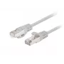 Lanberg PCF6-20CC-0050-S Prepojovací kábel Cat.6 F/UTP, 0,5 m, sivý, balenie 10 ks