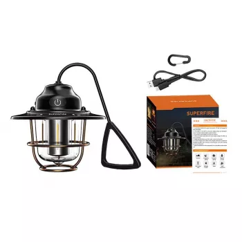 Kempingová lampa Superfire T57 7 režimov - prenosná LED lampa so 7 režimami osvetlenia
