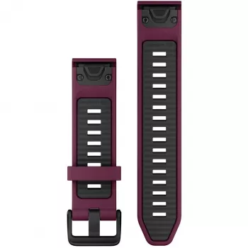 Silikónový remienok na hodinky GARMIN Quickfit 010-13391-04, 20 mm, grafit/červená