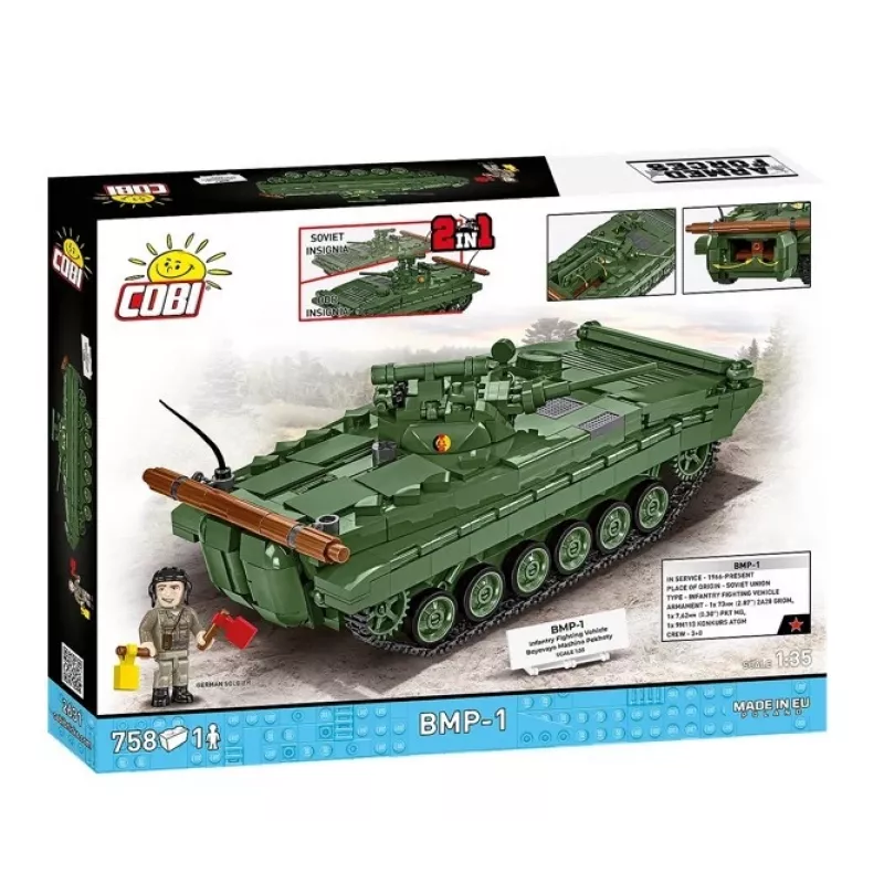 Stavebnica Cobi Blocks BMP-1 758 dielov – modelová stavebnica