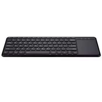 Bezdrôtová klávesnica RF TRACER TRAKLA46367 — plná veľkosť, membránová, touchpad, 2,4 GHz, čierna