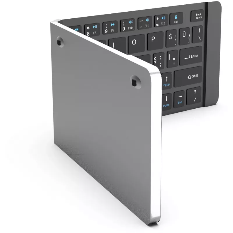 Bezdrôtová klávesnica Inca IBK-579BT Bluetooth 66 klávesov metalická strieborná