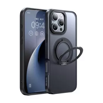 Ochranné puzdro s MagSafe Mcdodo PC-4933 pre iPhone 16 Pro Max s integrovaným stojanom, čierne
