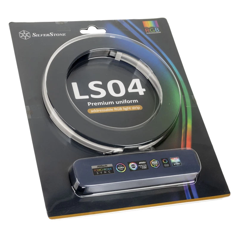 SilverStone LS04, ARGB LED pásik, balenie 2 ks - biely