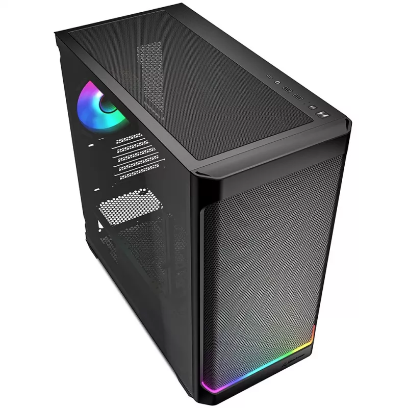 Sharkoon MK4W RGB Strip Micro Tower čierna