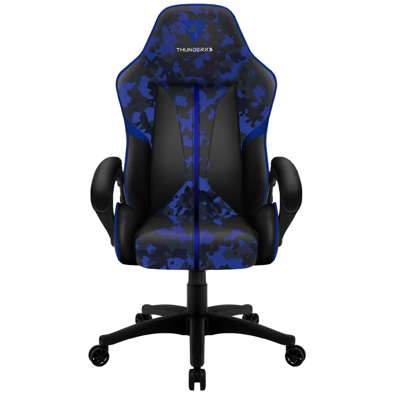 Herná stolička thunder x3 BC1 Camo Blue s výškovo nastaviteľným a sklopným sedadlom