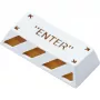 Enter hliníková zliatina artisan keycap, klávesová krytka biela/oranžová