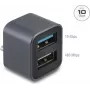 DELOCK Mini USB hub USB Type-C samec na 1x USB 10 Gbps Type-A a 1x USB 2.0 Type-A (model 64359)