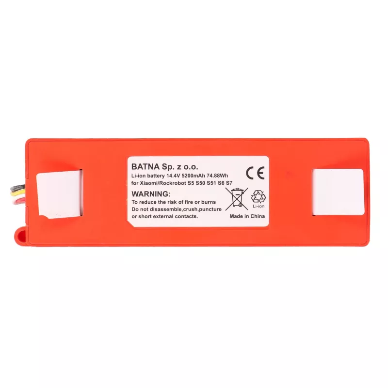 Náhradná batéria pre vysávač Xiaomi Mi Robot / Roborock S50 S55, 14,4 V 5200 mAh