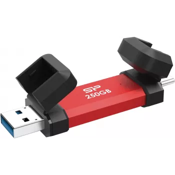Prenosný SSD Silicon Power DS72 250GB, USB-C/USB-A 3.2 Gen 2