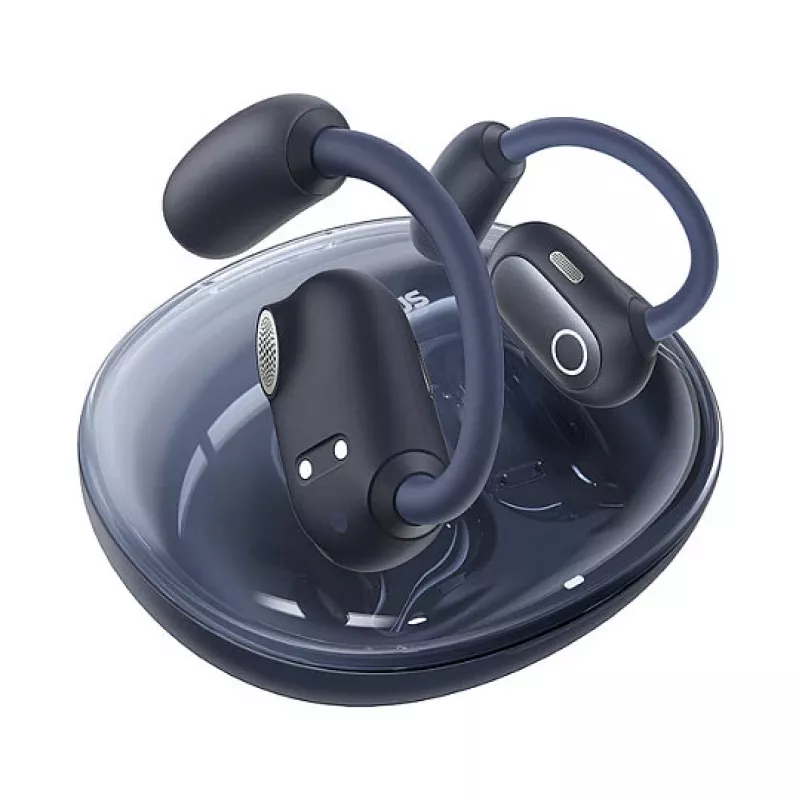 Baseus Eli Sport 1 Open-Ear TWS Cosmic čierny USB kábel