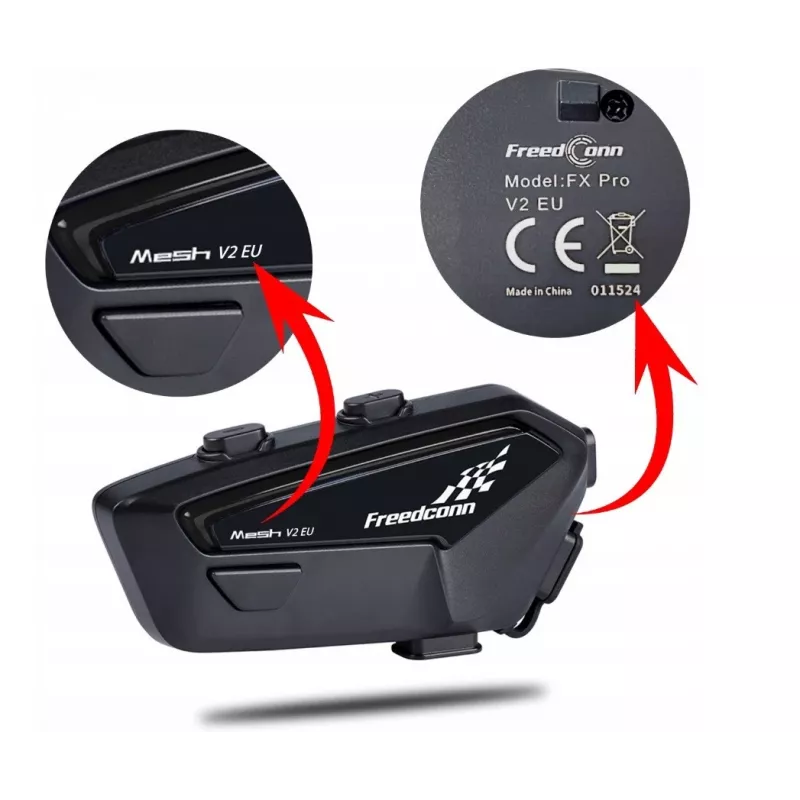 FreedConn FX Pro V2 EU MESH motocyklová interkom