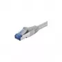 Wentronic Goobay CAT 6a patch kábel, S/FTP (PiMF), sivý, 10 m – LSZH bez halogénov, meď (93701)