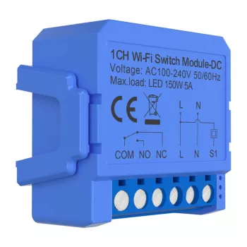 WLAN vypínač Avatto WSM16-DC32V-1 1-kanálový bezpotenciálový kontakt pre jednosmerné napätie do 32V