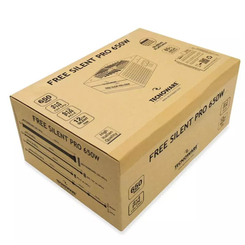 Napájací zdroj | TECNOWARE | ATX | PC | čierny | 180 - 264 V | 650 W | FAL651FSP12