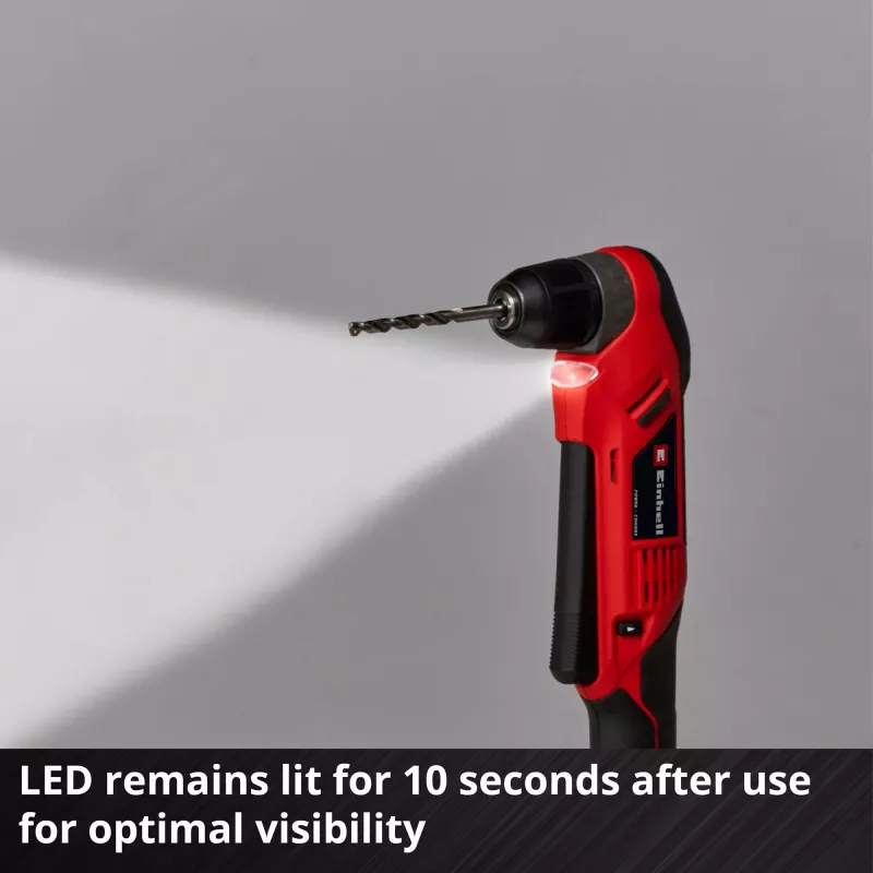 Einhell TE-AD 18 Li Solo akumulátorová uhlová vŕtačka, Power X-Change, 18 V, 45 Nm, bez akumulátora a nabíjačky, červeno-čierna