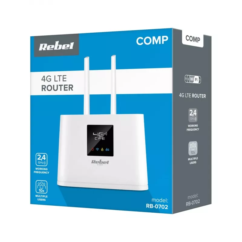 Router Rebel Comp RB-0702 4G LTE — mobilný/LTE router, podpora SIM