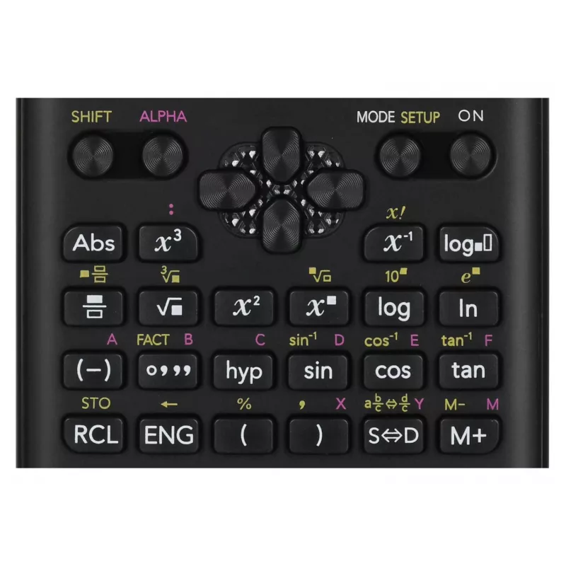 Casio FX-82ES PLUS-2 vedecká vrecková kalkulačka, 252 funkcií, 77 x 162 mm, čierna