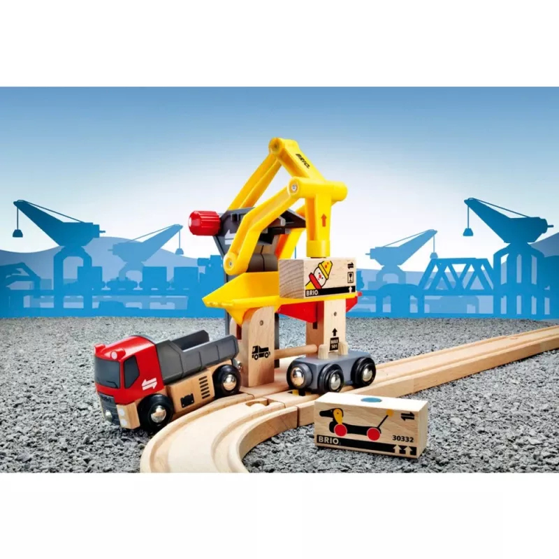 BRIO World nakladacia stanica nákladu, herná budova