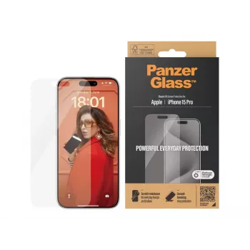 PanzerGlass® ochranná fólia displeja iPhone 15 Pro | Classic Fit