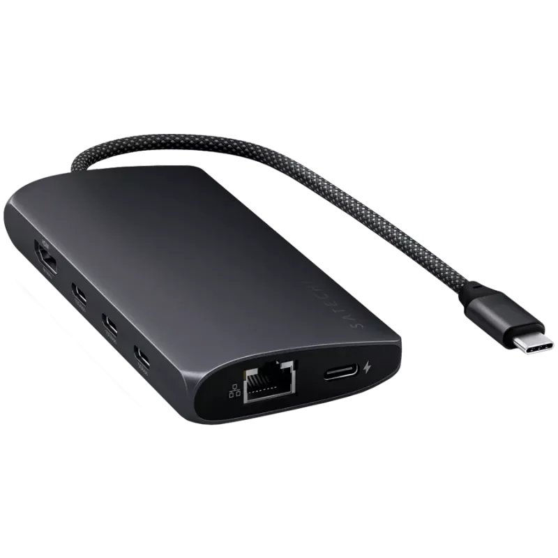 Satechi USB-C Multiport adaptér ST-P8KED — 6 portov, podporuje 8K rozlíšenie
