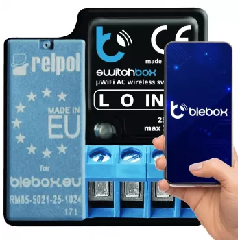 SwitchBox Wireless blebox SwitchBox čierny