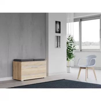 Zatvorená skrinka na topánky Top e Shop OPAL SZAFKA SONOMA – dub, 850×450 mm, drevotrieska, rám 16 mm