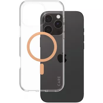 PanzerGlass CARE Urban Combat priehľadné puzdro s Peachy MagSafe iPhone 16 Pro Max