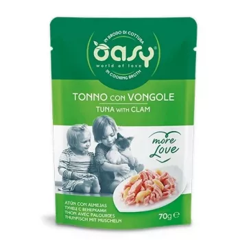 Oasy More Love tuniak s mušľami vrecko 70 g