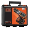 Vŕtačka Black & Decker ASD18K-QW, bez kľúča, 1,5 Ah, čierna/oranžová