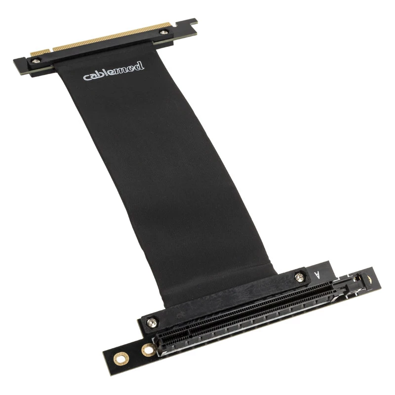 CableMod CM-VPB-2DK-R vertikálny držiak grafickej karty s riser káblom PCIe x16, 2x DisplayPort, čierny