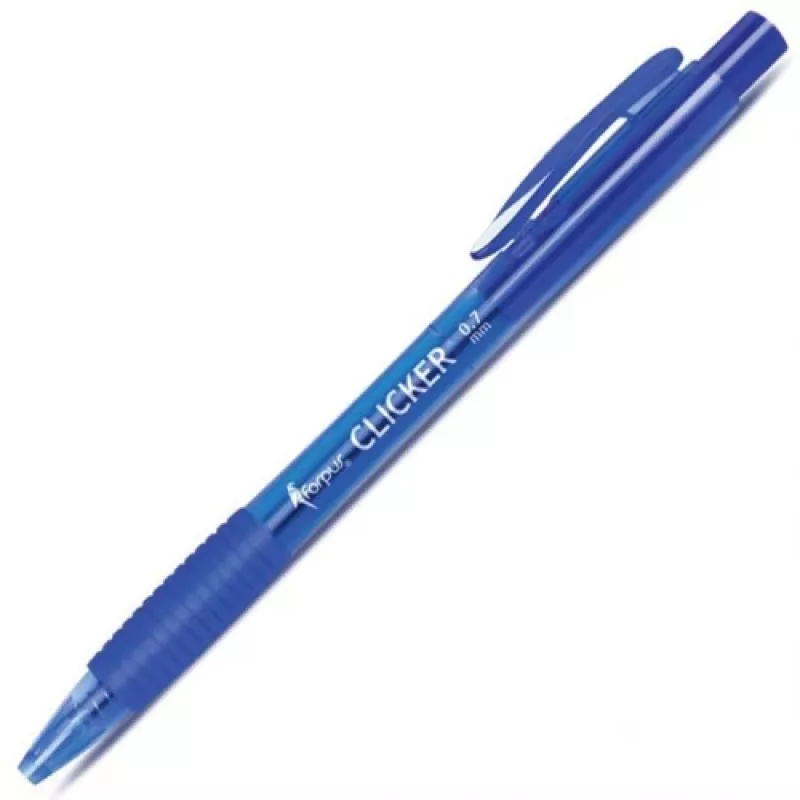 Guličkové pero Forpus Clicker, 0,7 mm, modré 1203-004