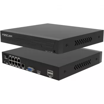 Sada bezpečnostných kamier Foscam FN9108E-B4-2T — 4 kamery s rekordérom, čierna