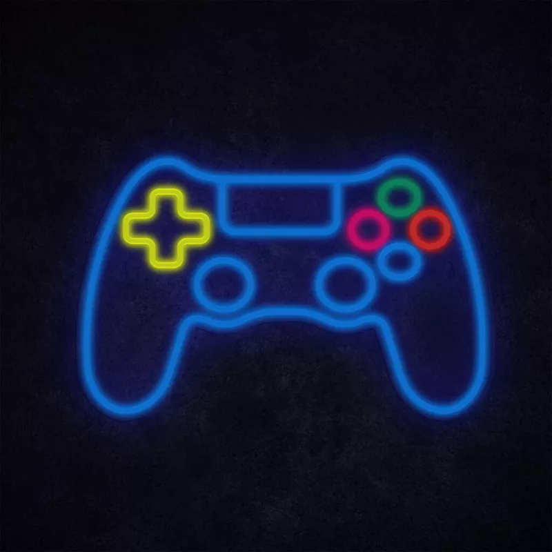 Drôtový USB gamepad MANTA SNL63MT Neon Lights — PC ovládač s USB konektorom