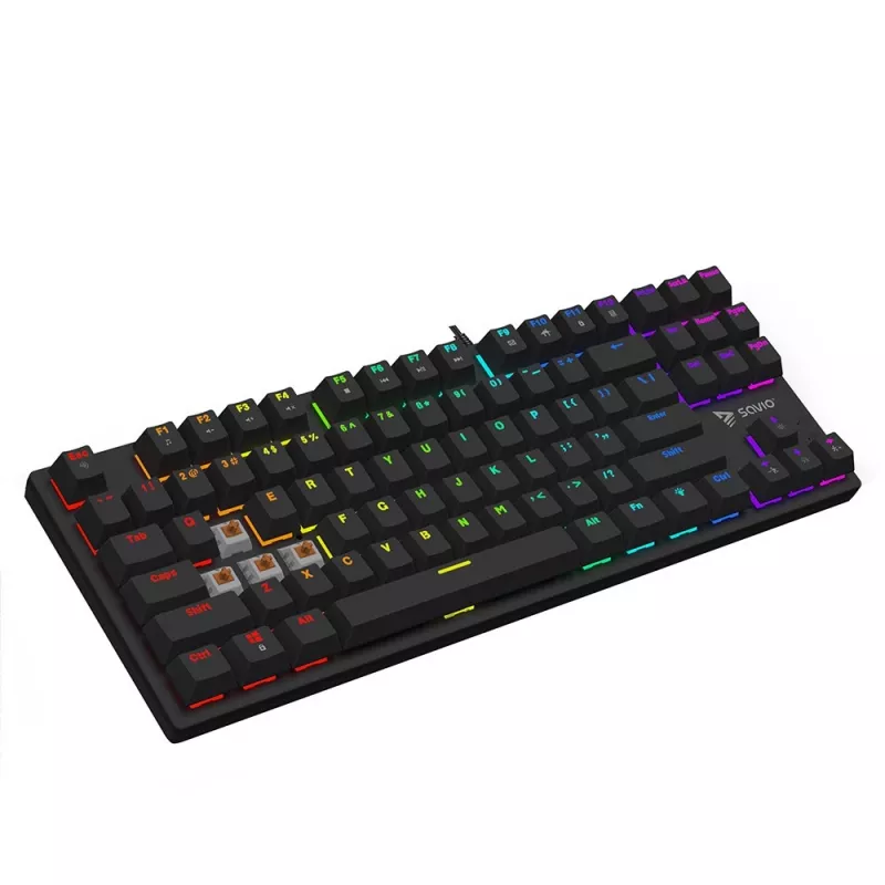 Savio mechanická klávesnica RGB Tempest X2 Outemu Brown