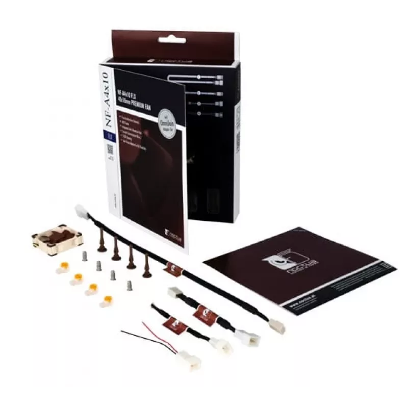 Noctua NF-A4x10 5V 40 mm skrinkový ventilátor, 40x40x10 mm, 5 V, 4500 RPM, 17,9 dB, SSO2, béžová/hnedá