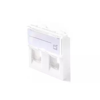Nástenná zásuvka Lanview LKS830 45x45 mm 2-port Ethernet