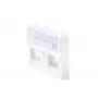 Nástenná zásuvka Lanview LKS830 45x45 mm 2-port Ethernet