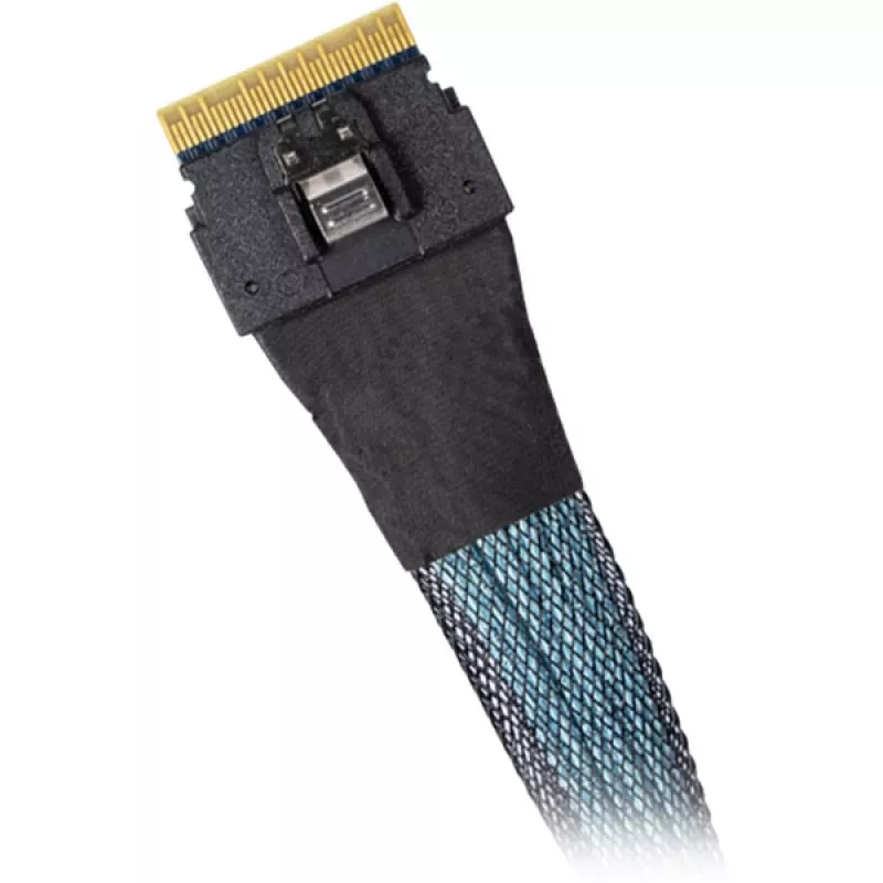 ICY DOCK MB406L-B kábel SlimSAS 8i SFF-8654 na SlimSAS 8i SFF-8654, 0,5 m, čierny
