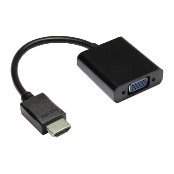Adaptér HDMI na VGA, HDMI konektor samec na VGA konektor samica, 3,5 mm stereo konektor samica, čierny, Good Connections® (HDMI-AD21)