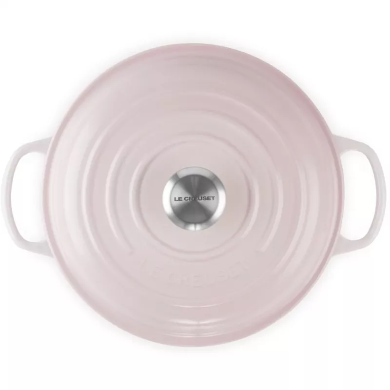 Le Creuset Signature 26 cm Gourmet Professional pekáč ružový