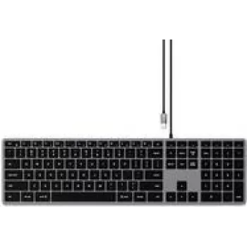 Satechi tenká W3 klávesnica Home USB QWERTZ nemecká čierna sivá