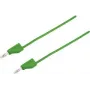 VOLTCRAFT meracia šnúra [konektor samec 4 mm - konektor samec 4 mm] 1 m zelená MSB-300 (MSB-300-1-GR)