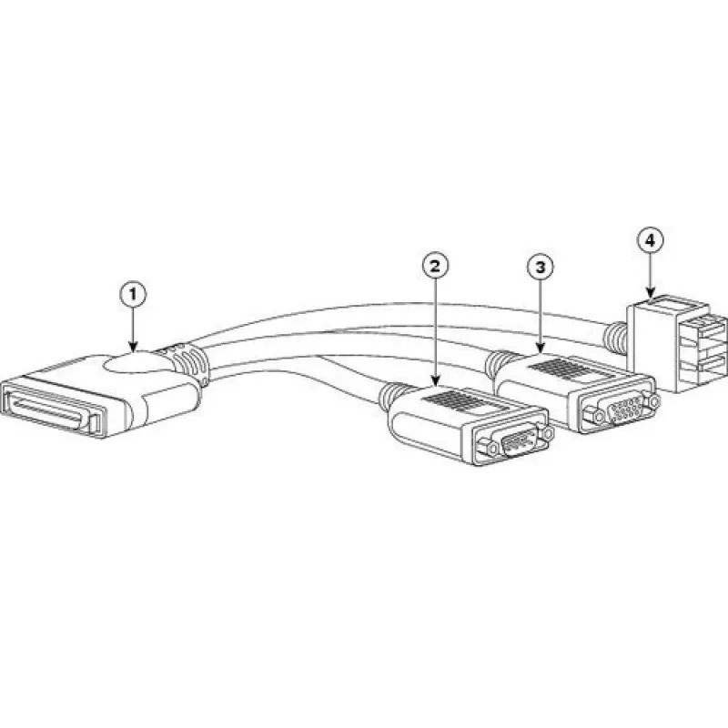KVM kábel Cisco N20-BKVM USB VGA