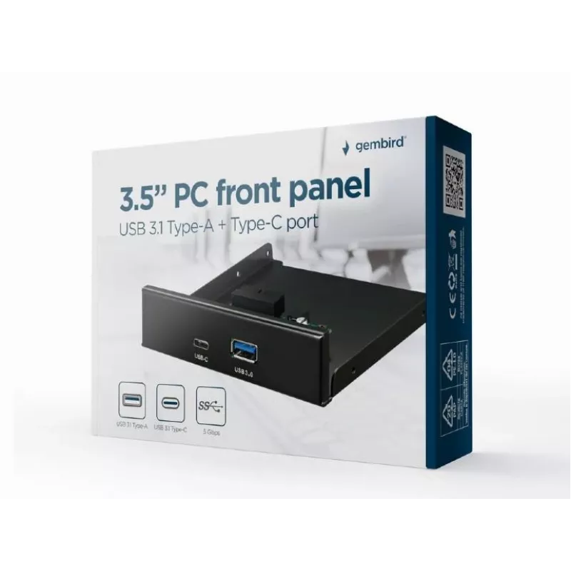 Príslušenstvo prednej časti skrine 3.5 PANEL/USB 2P FDI3-U3C-01 Gembrid