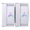 CPU chladič Jonsbo CR-3000E Dual-Tower ARGB White, Dual-Tower vzduchový chladič s ARGB osvetlením