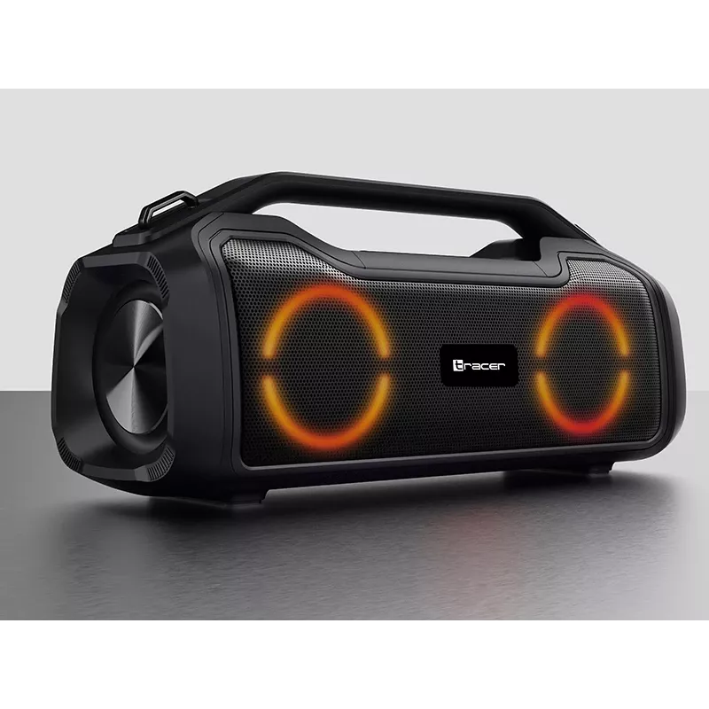 Stereo prenosný reproduktor TRACER BigBoy TWS Bluetooth 40 W RMS, Bluetooth 5.3, 12 h batéria, čierny