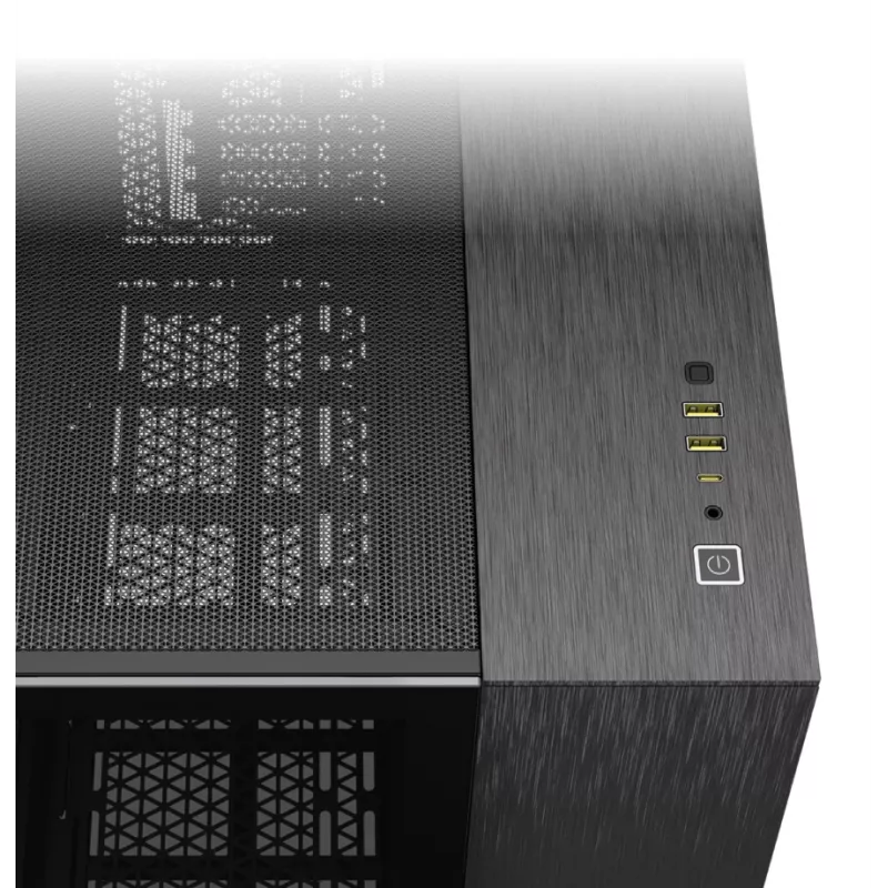 PC skriňa Corsair CC-9011287-WW Midi-Tower hliník, čierna